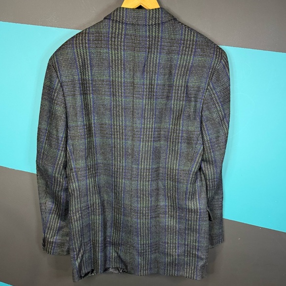 Hugo Boss Men's Dark Plaid Blazer 100% virgin wool - Picture 5 of 14